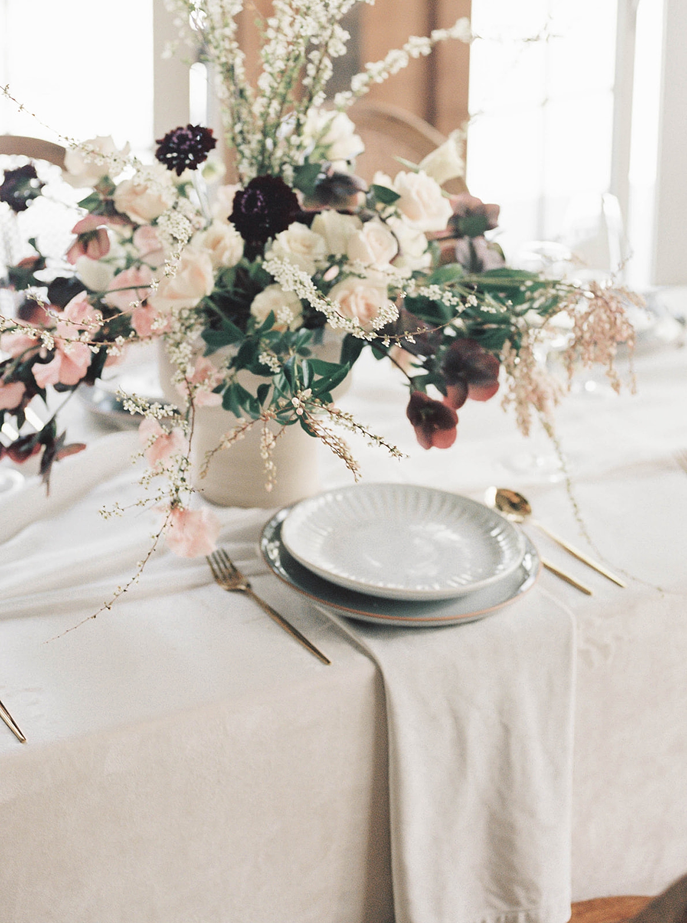Wedding table with place setting | Carters Event Co