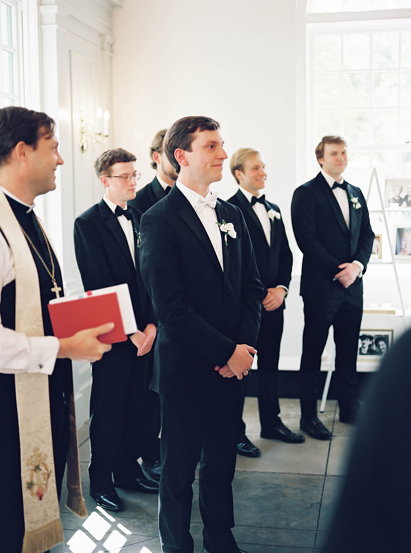 Groom crying as bride walks down the aisle | Carters Event Co