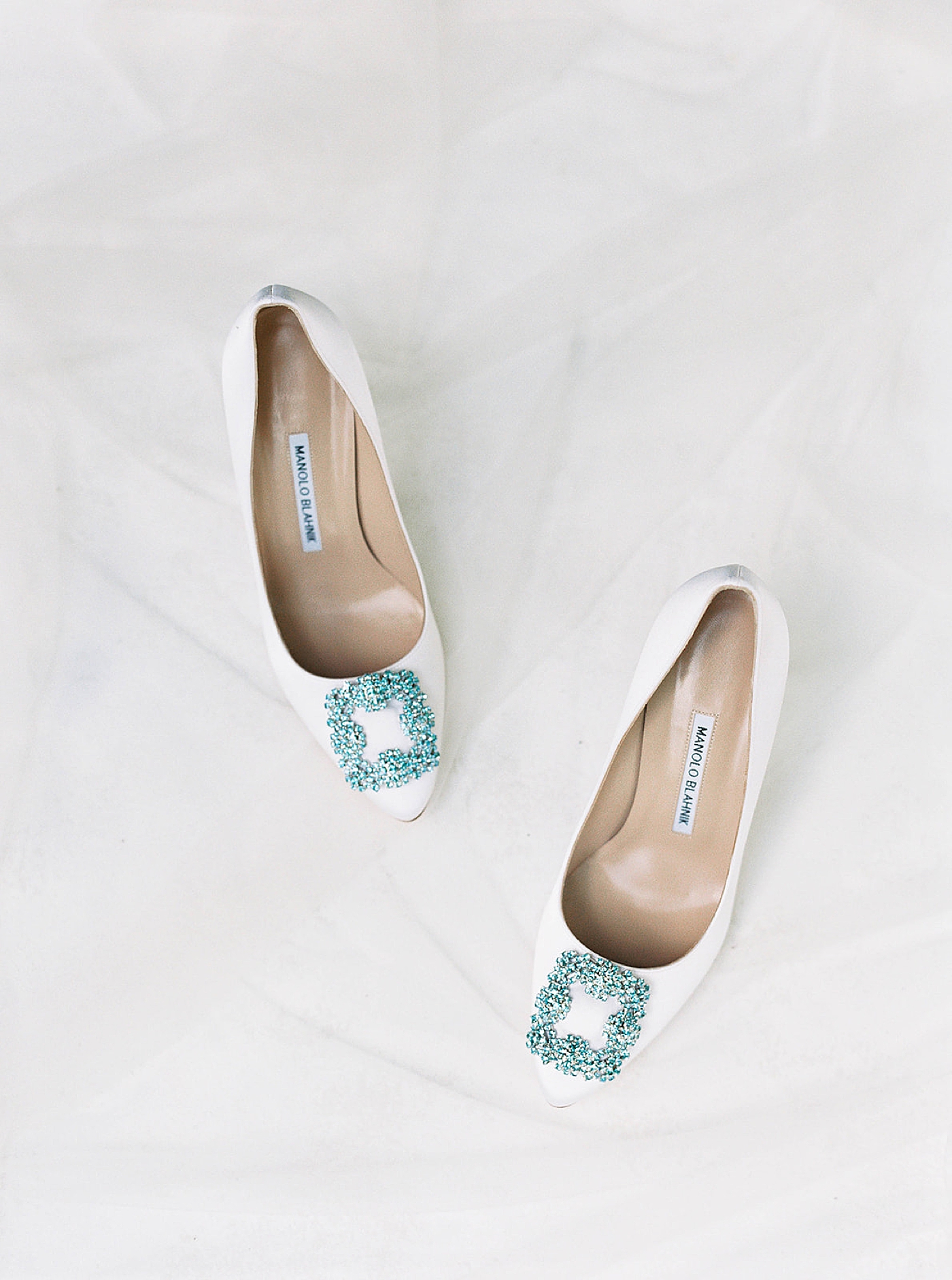 Classic Manolo Blahnik heels with blue details | Charleston Photography Workshop with Carters Event Co