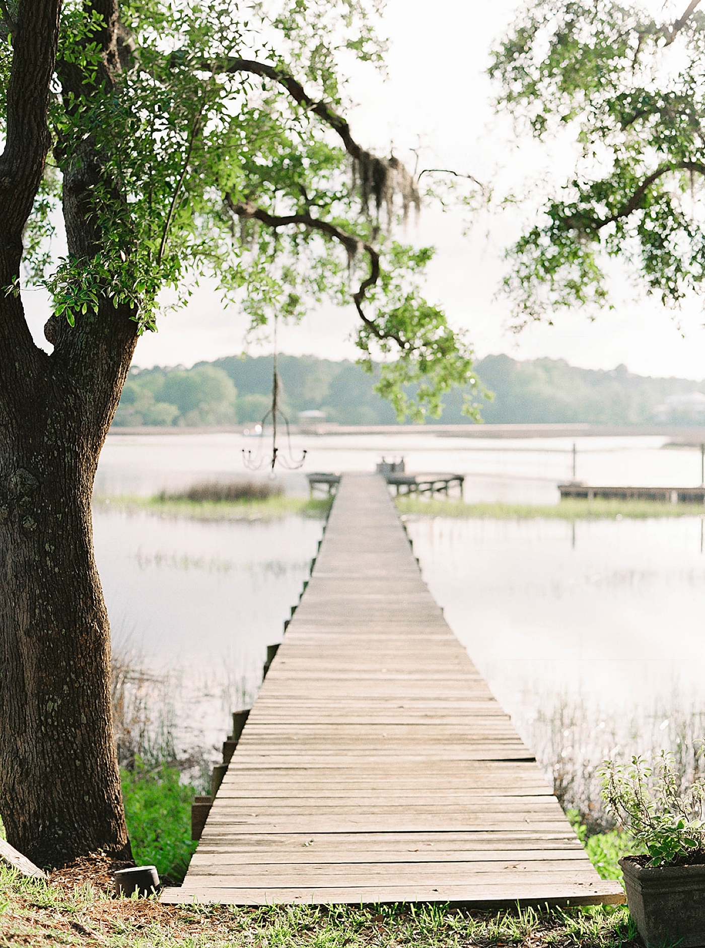 A dock leading out into the marsh | Carters Event Co